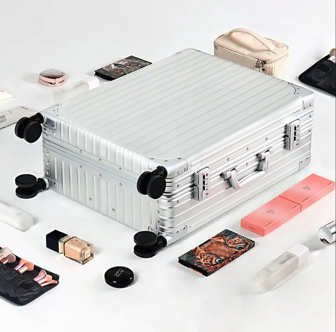 【直播间新款】音乐智能款铝镁合金化妆师专用化妆蓝牙带灯收纳箱