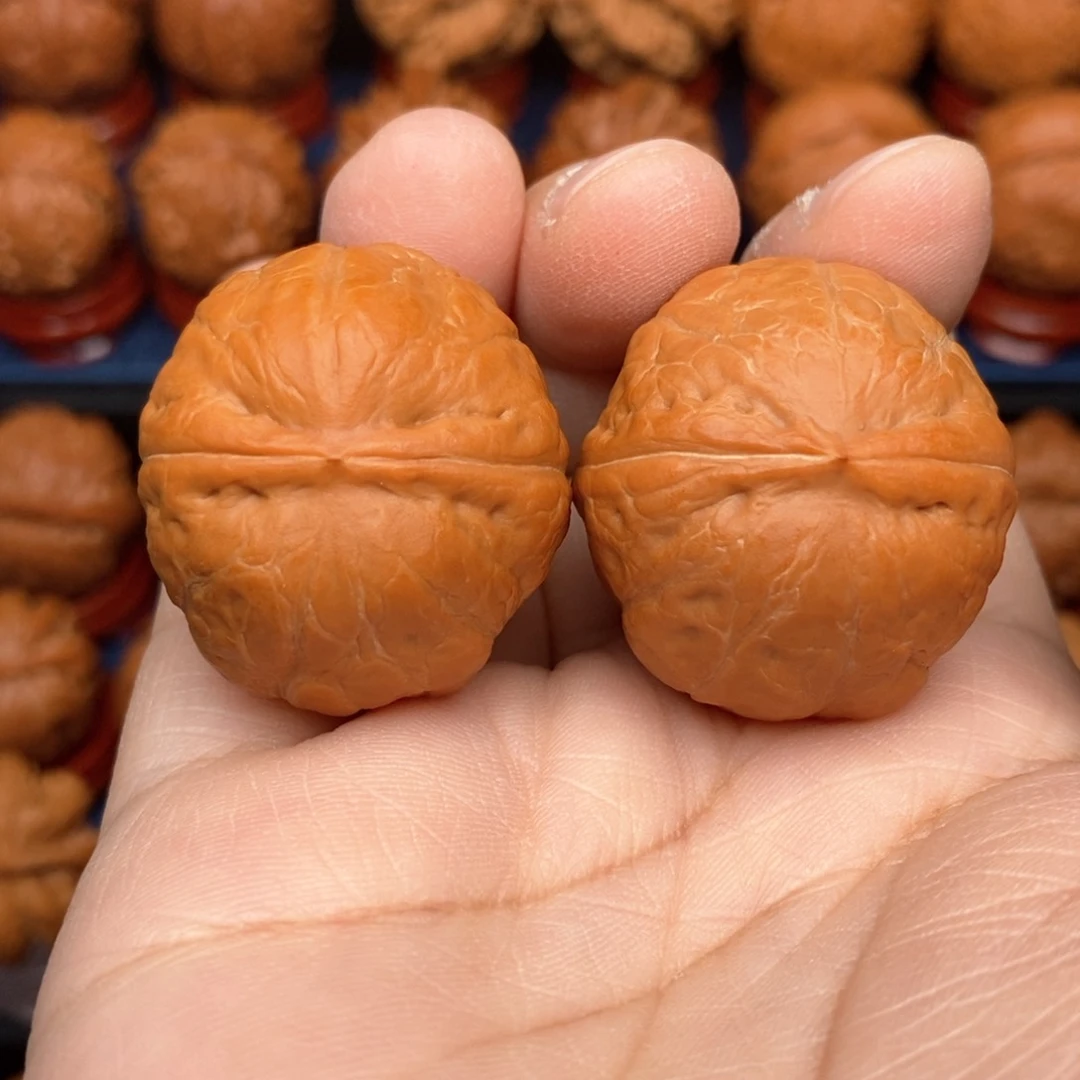 把件文玩核桃手捻精品南瓜墩