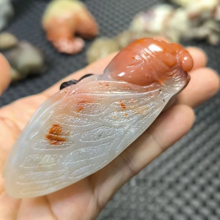 寿山石知足常乐手把件