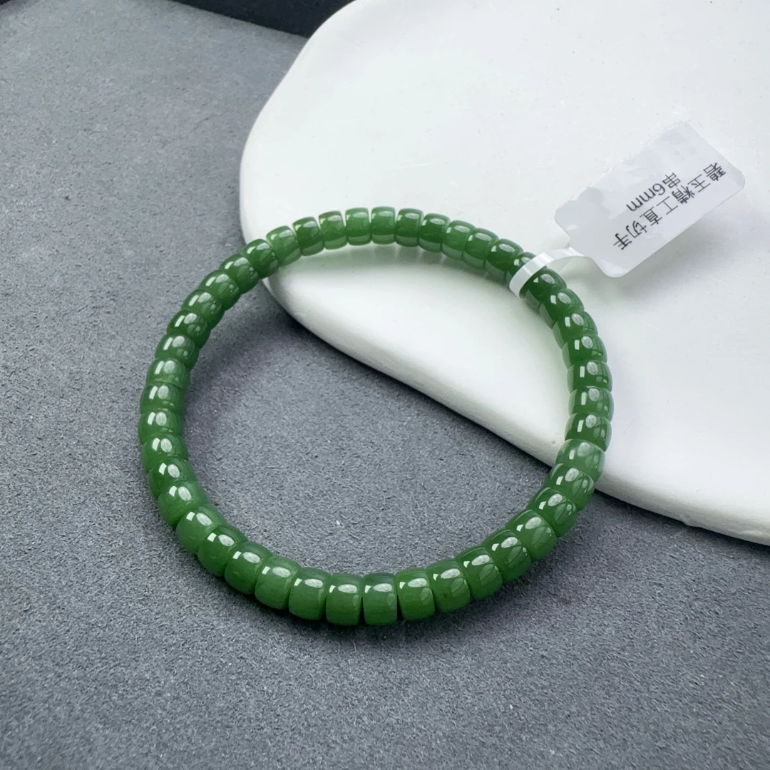 碧玉精工直切手串6mm