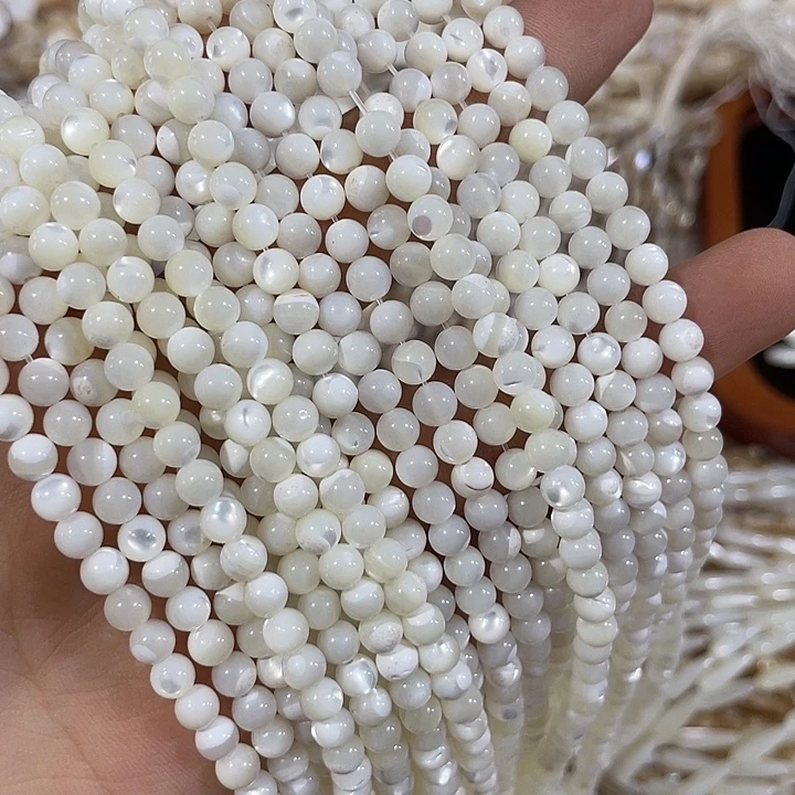 合金玛瑙/玉髓珠宝半成品2条5mm马蹄螺精品圆珠