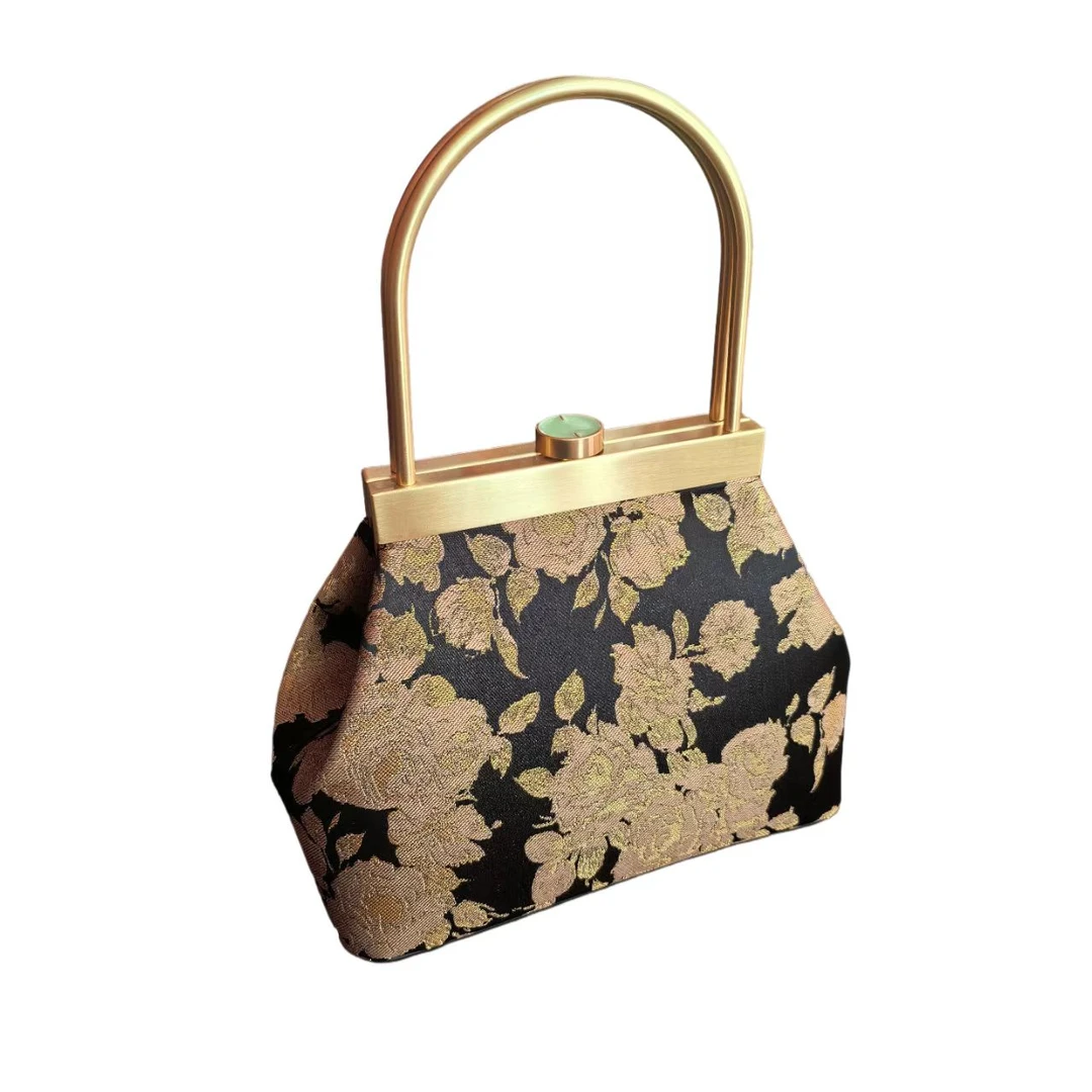 梧桐宝贝原创织金宋锦洋气百搭手提包复古时尚小众轻奢手拎包