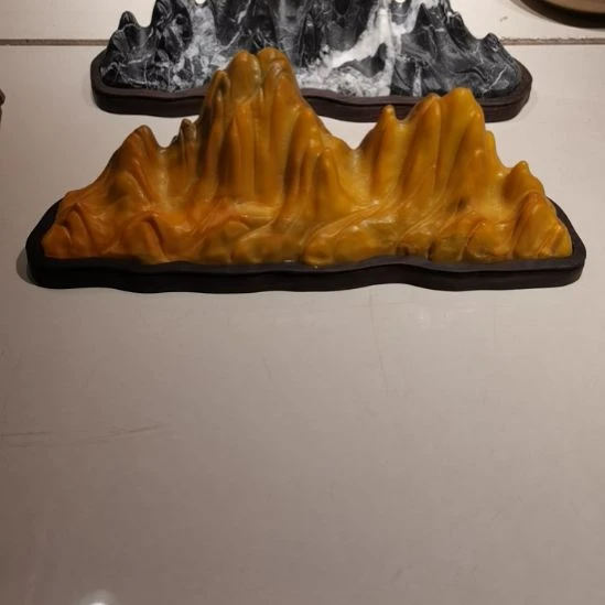 逍***遥砖雕灵璧石摆件山峰