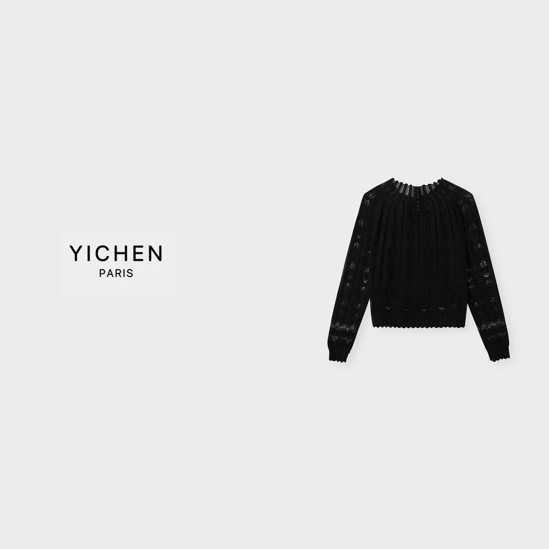 YC 重工蕾丝 25A 亚麻真两件轻薄衬衫-6300