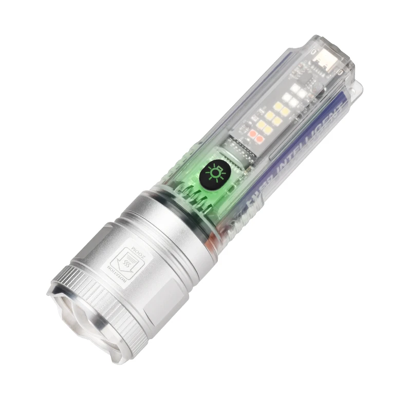 【粉丝福利】手电筒强光充电超亮远射多功能家用便捷式