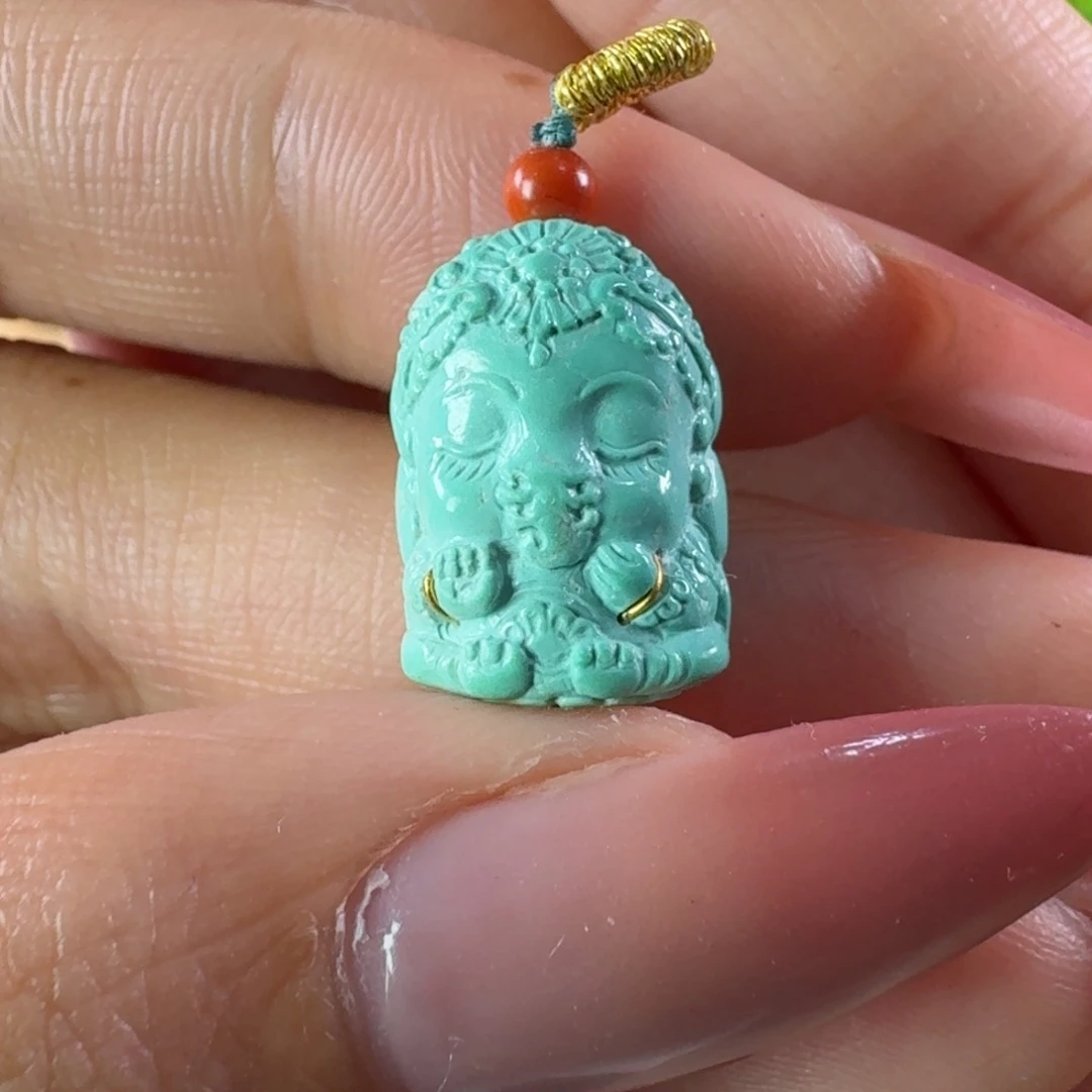 绿松石未镶嵌吊坠(不含链)