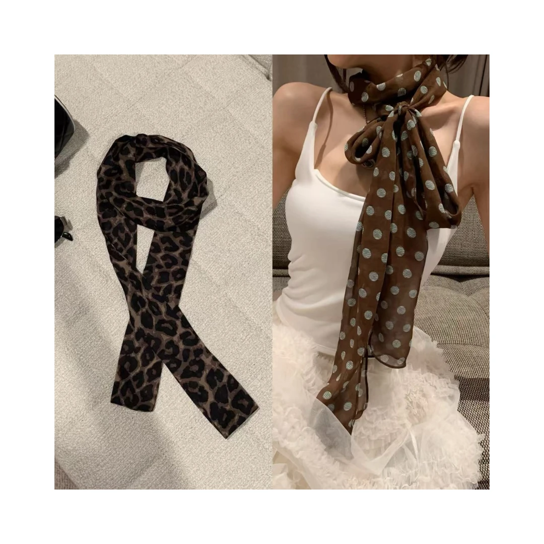 【搭配美学】2色！千禧风丝巾辣妹风氛围感飘带丝巾