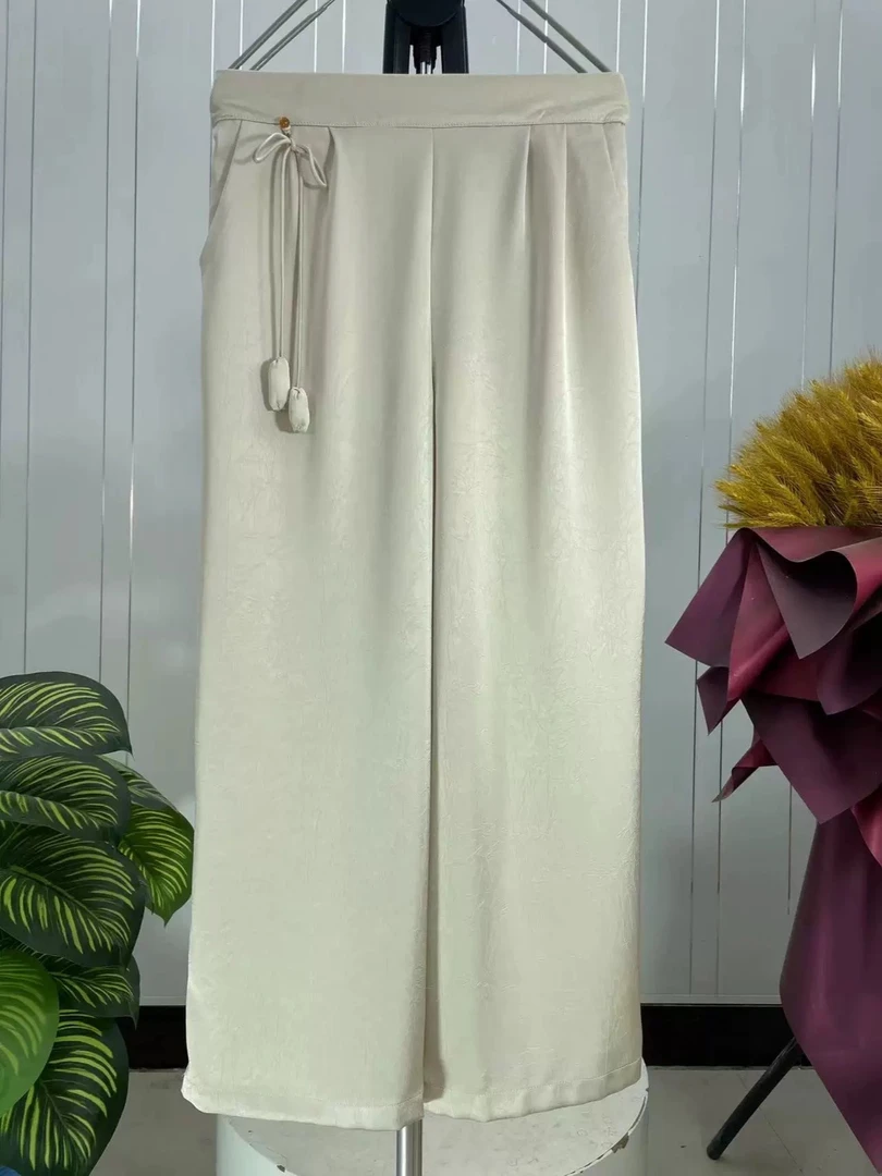 8651夏季凉感阔腿裤 大苏杭原创女装1号店