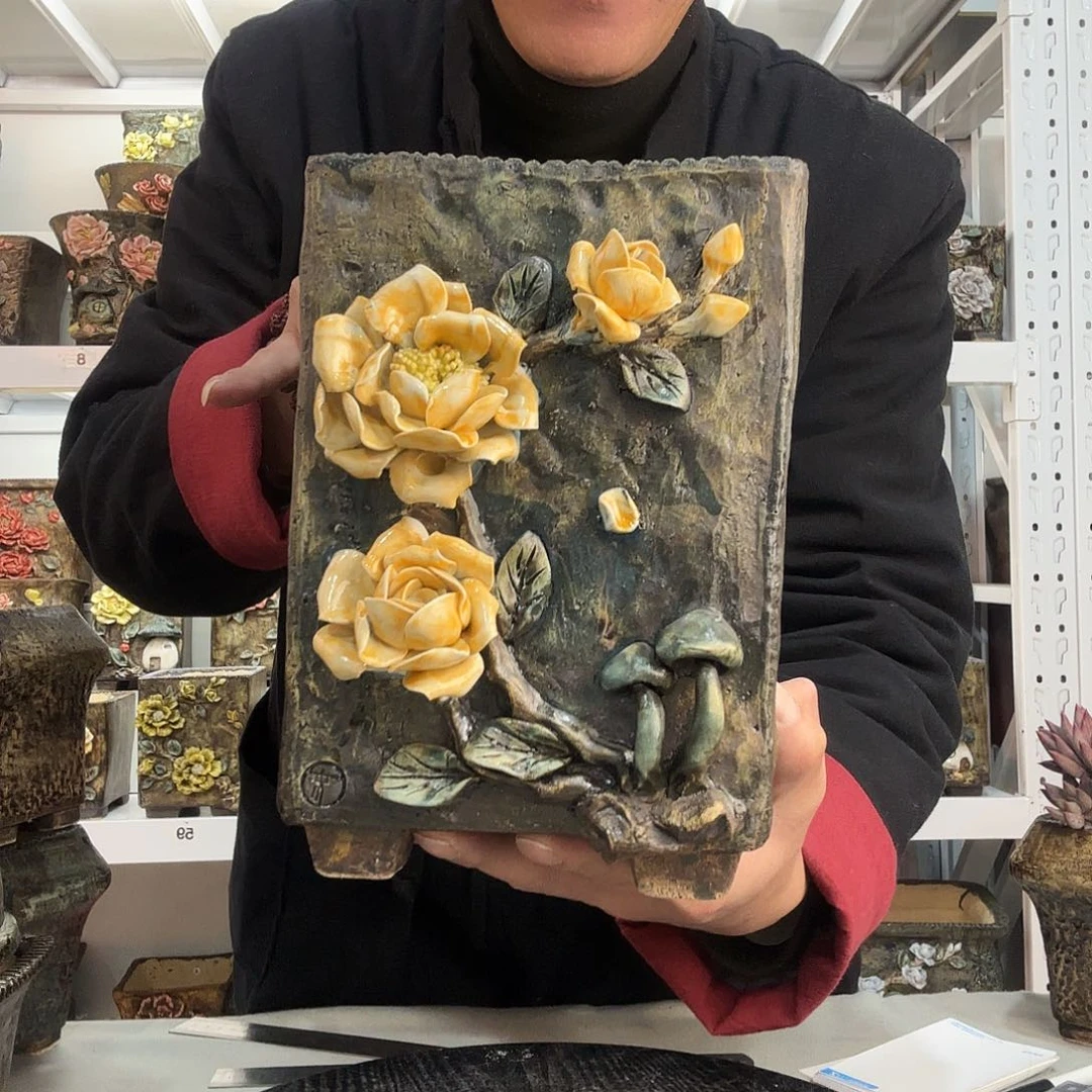 红陶盈***笑青默花器花盆