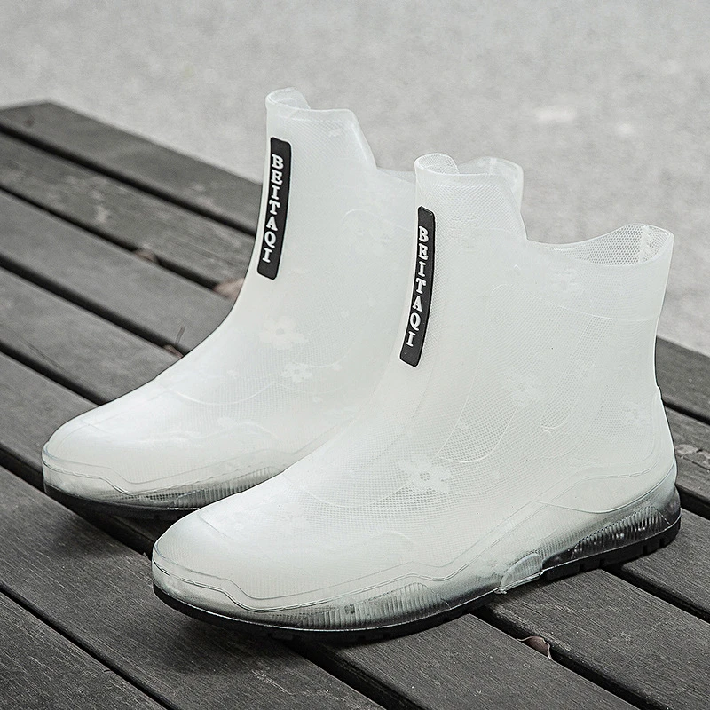 透明女雨鞋防水鞋防滑雨靴短筒胶鞋新款时尚果冻水晶休闲跨境批发