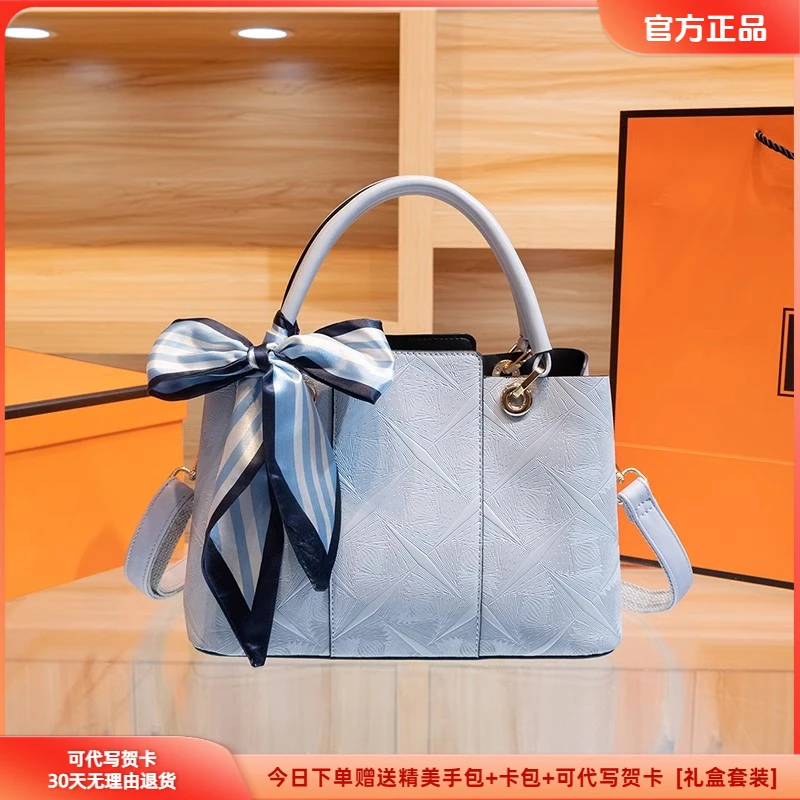 新中式国风刺绣手提包生日礼物包包妈妈款女式2025新款送母亲女包