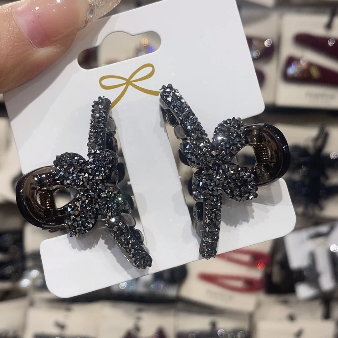 皮质铁合金刘海抓