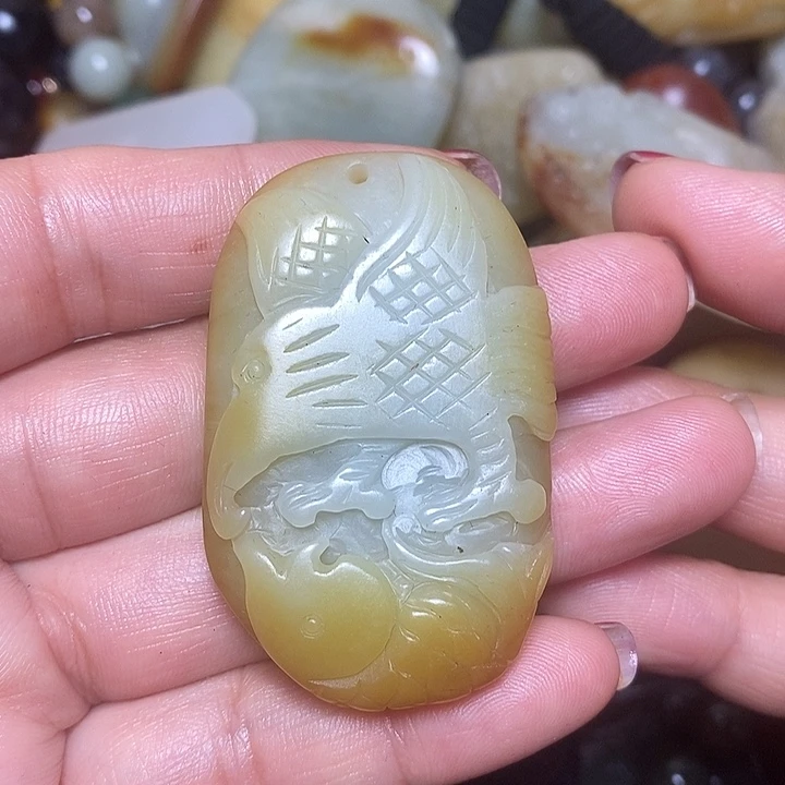 和田玉未镶嵌挂件