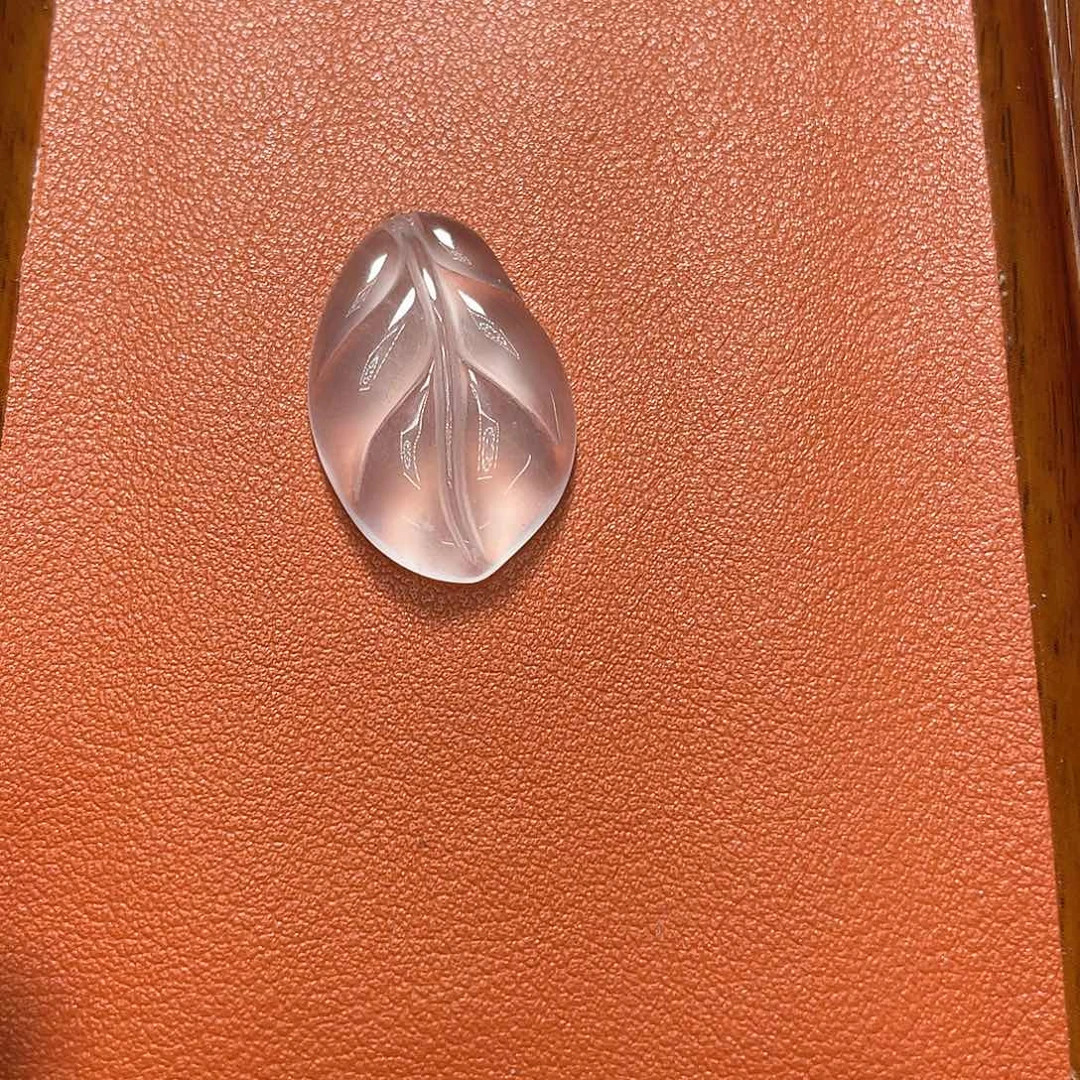 石英质玉叶子裸石未镶嵌