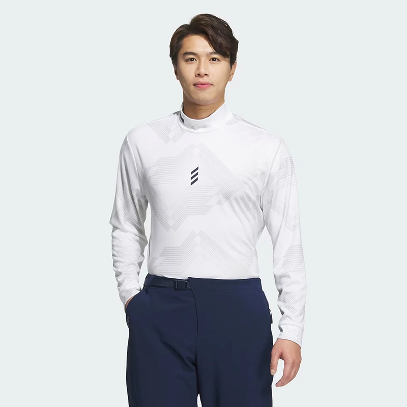 adidas/阿迪达斯高尔夫男士长袖新款透气T恤衫golf运动速干POLO衫