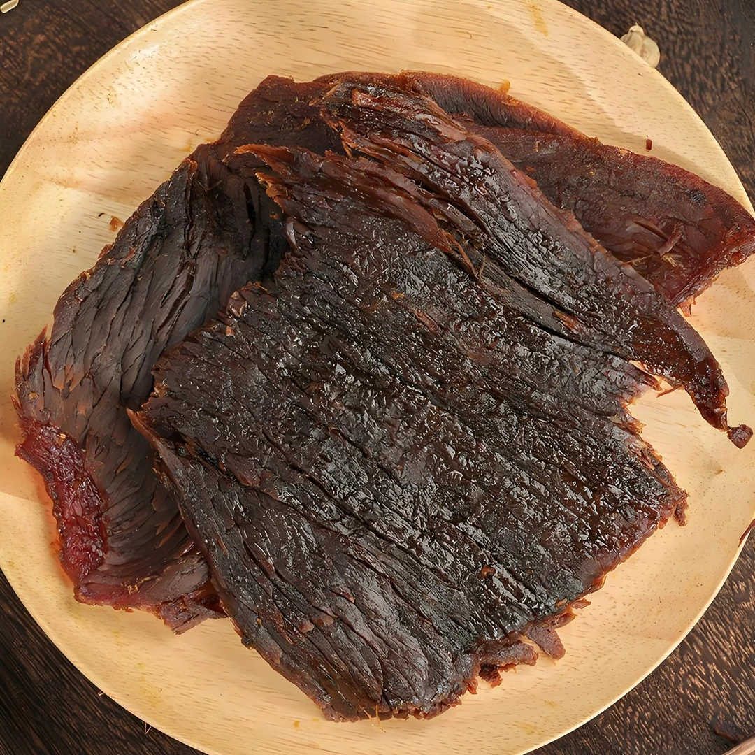 内蒙古锡林郭勒盟风干炭烤（牛肉大片）原切牛后腿营养丰富