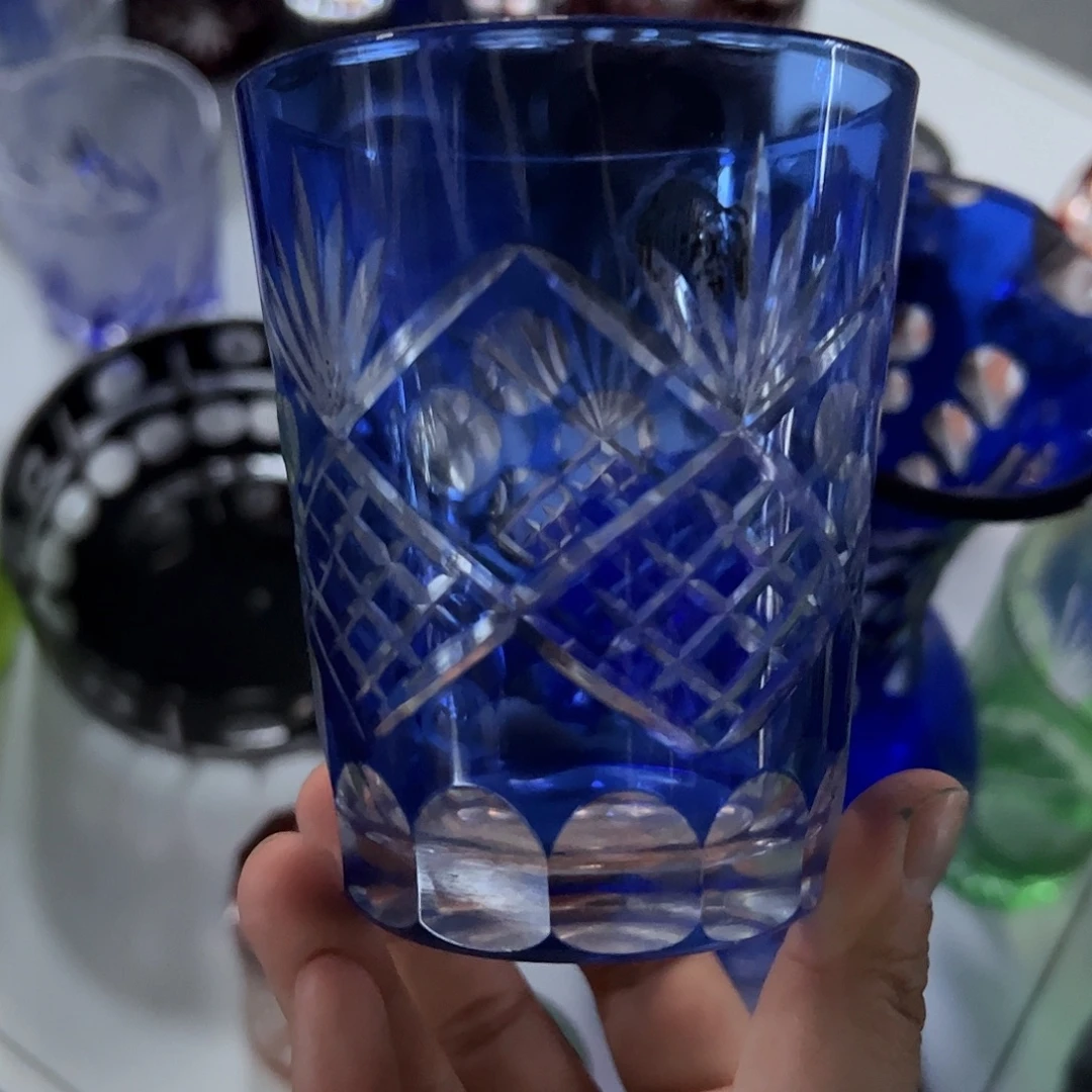 水晶玻璃平底款微瑕一个