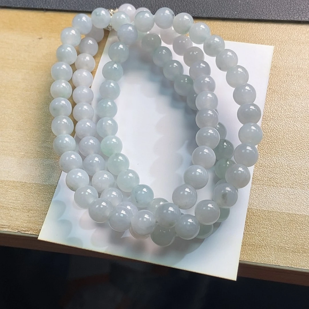 翡翠颈饰未镶嵌鲁****深天然