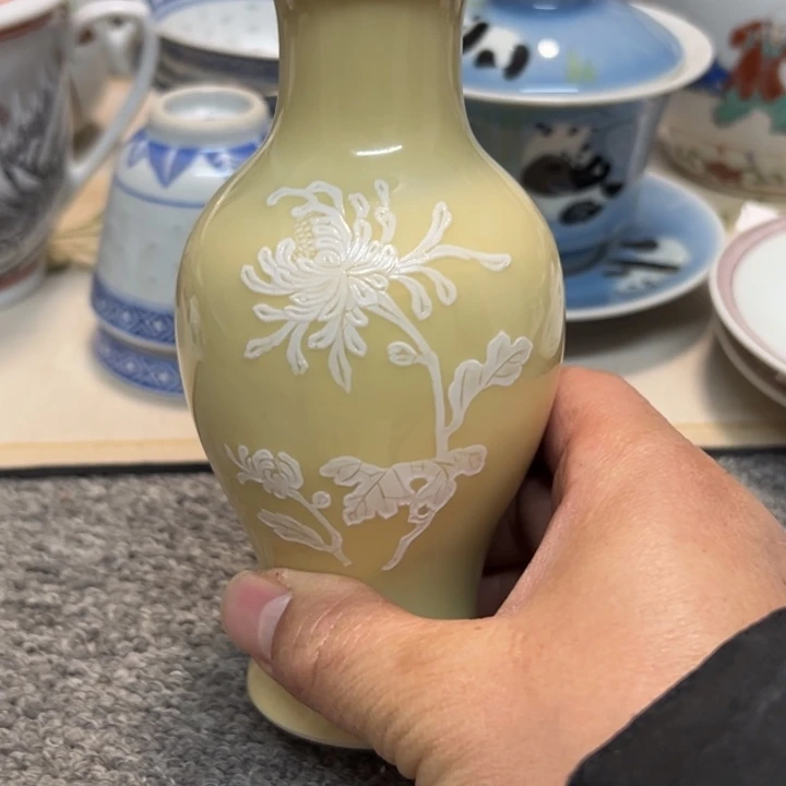 雕塑瓷景德镇颜色釉花瓶