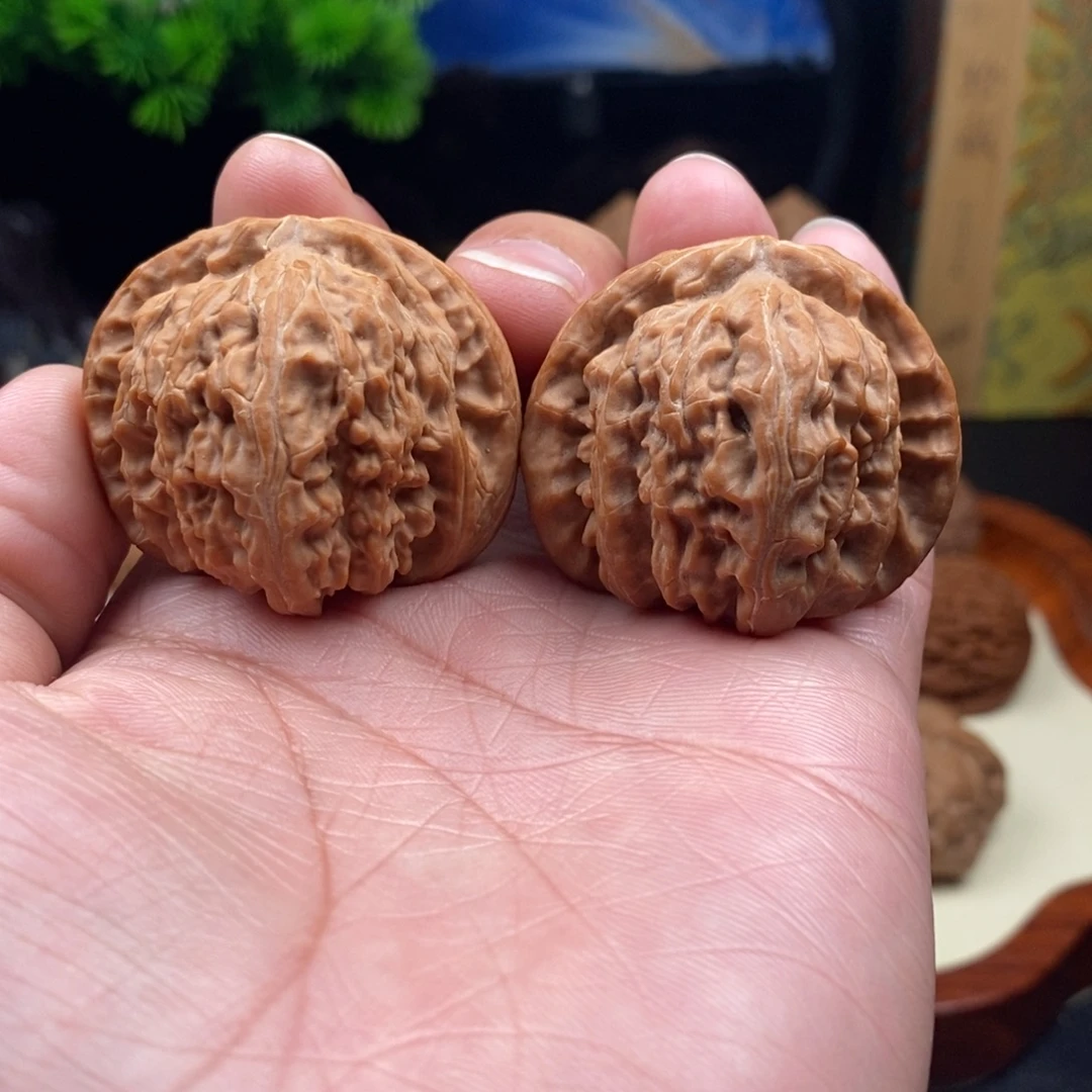 文玩核桃把件球白42