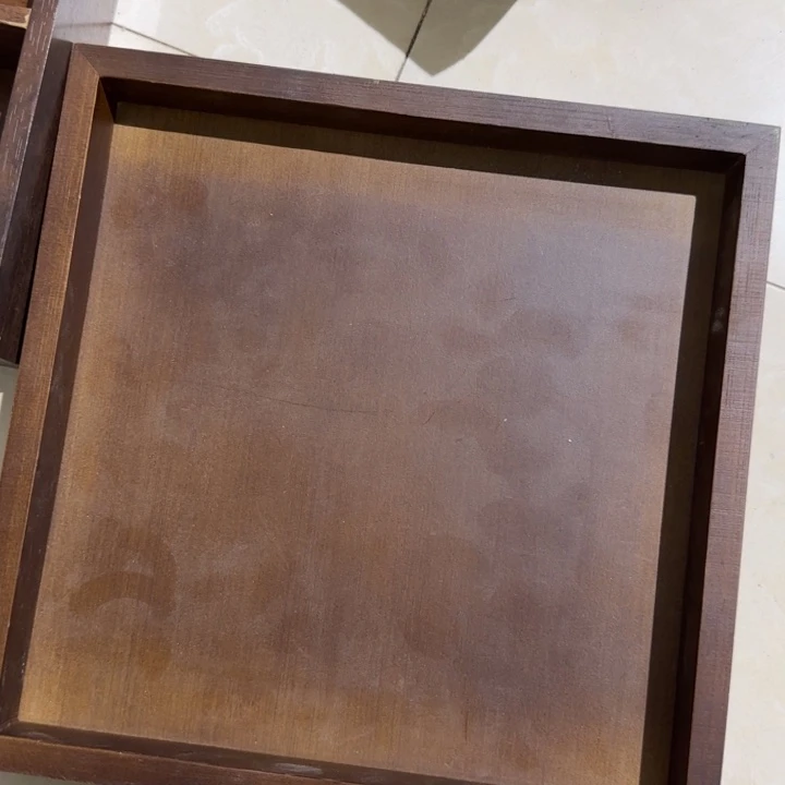 竹木托盘瑕疵品拍下不退不换胡桃色