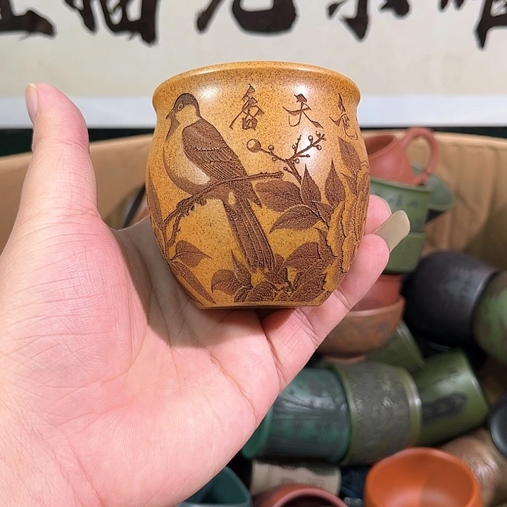 茶杯紫砂全手工紫砂主人杯
