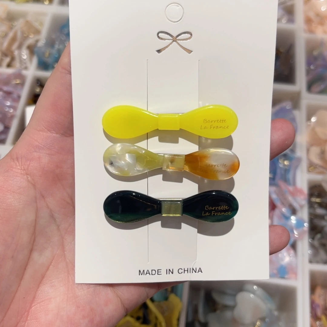 醋酸非金属蝴蝶结套组鸭嘴夹