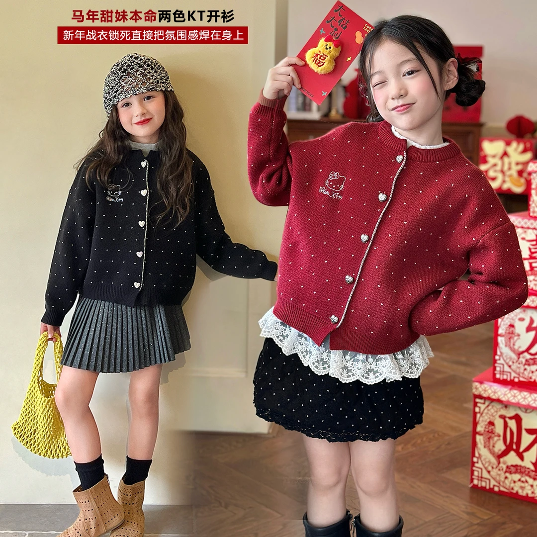 新年加厚保暖针织开衫外套