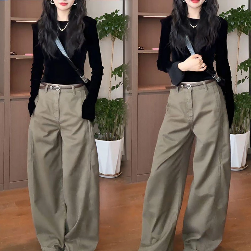 2025秋新款时尚潮流高级感气质套装显瘦上衣休闲舒适裤子两件套