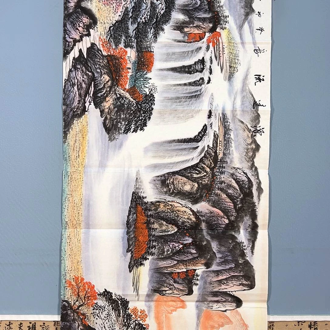 国画525 花鸟和蝴蝶在空中