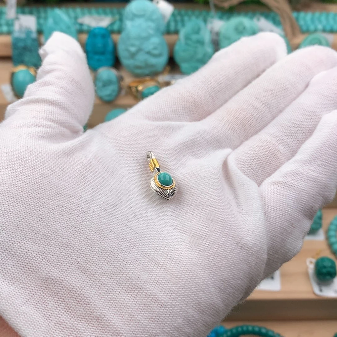 绿松石配饰合金卡