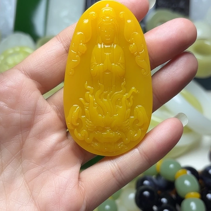 和田玉（糖玉）未镶嵌车挂