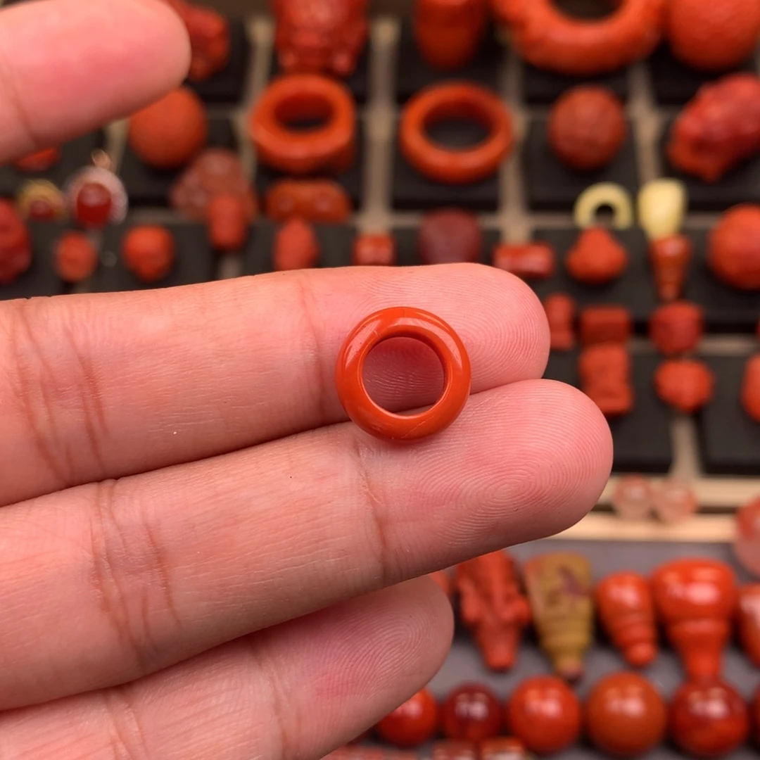 南红玛瑙未镶嵌跑环7+