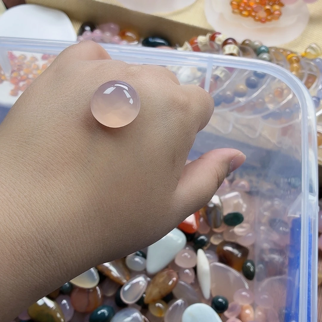 С***л玛瑙/玉髓合金珠宝半成品