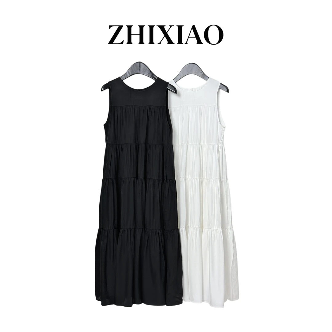 【ZHIXIAO】夏季新款：无袖连衣裙2347