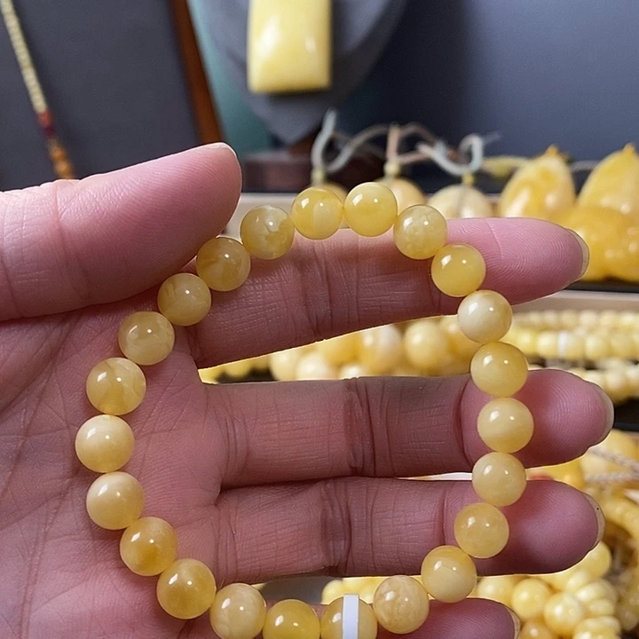 琥珀未镶嵌裸石单圈