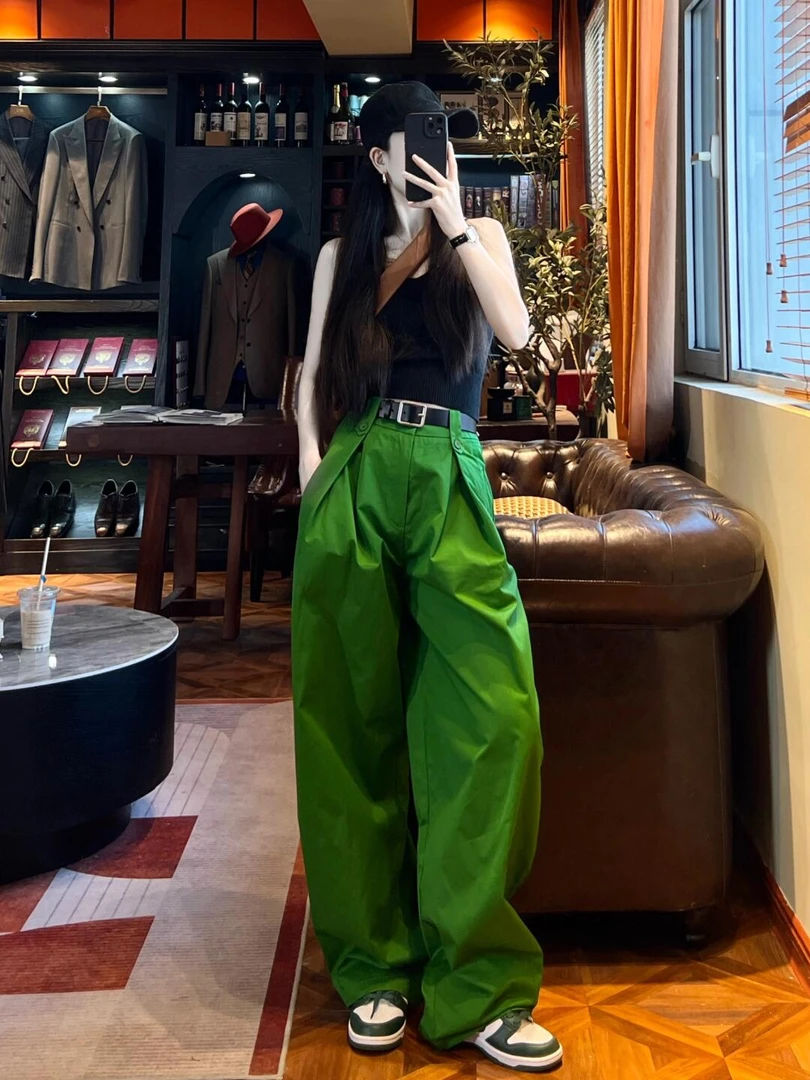 【美辣风】夏天欧若风配一整套时尚高级感酷飒拽姐茶盐系轻熟女套装