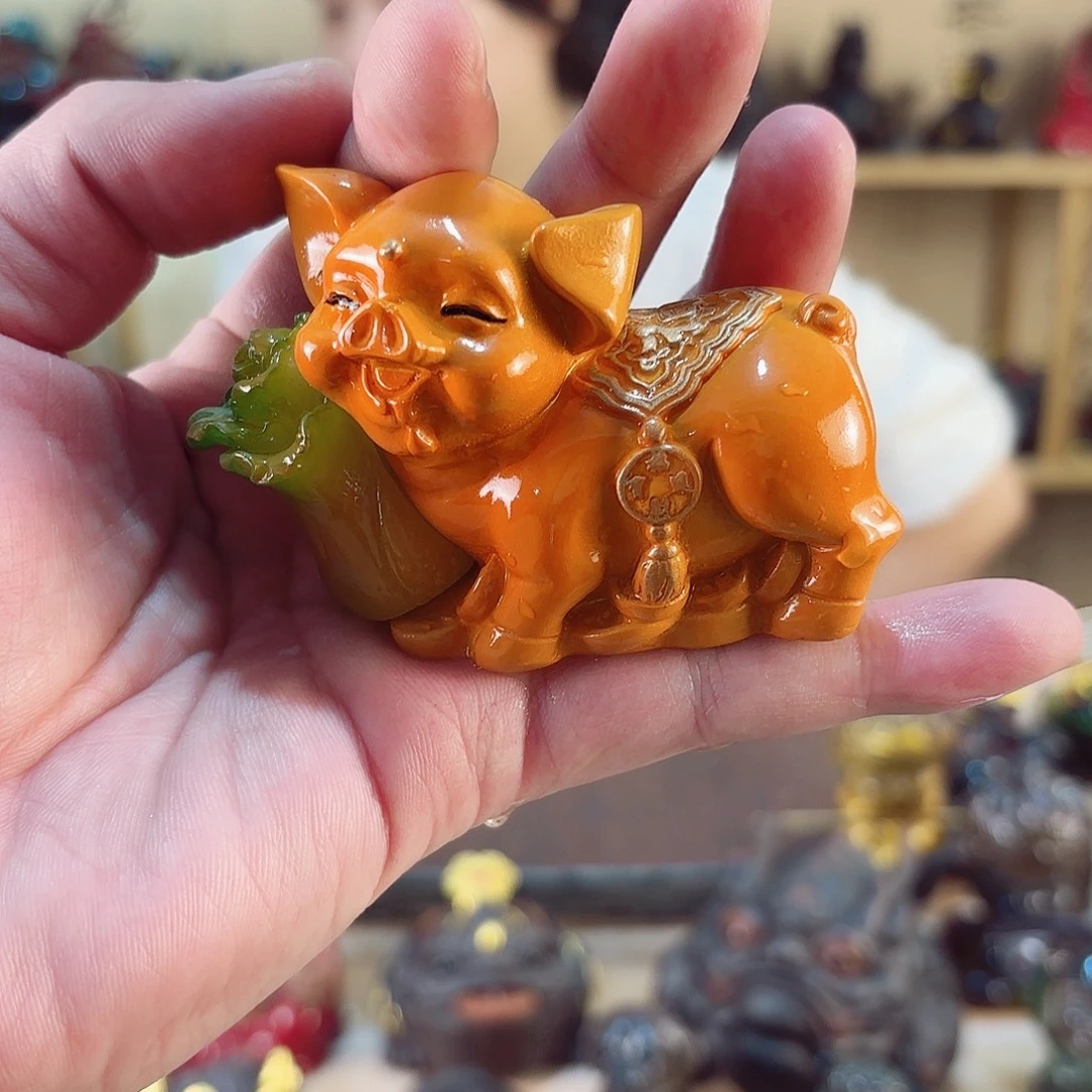 紫砂茶宠紫陶树脂茶宠摆件