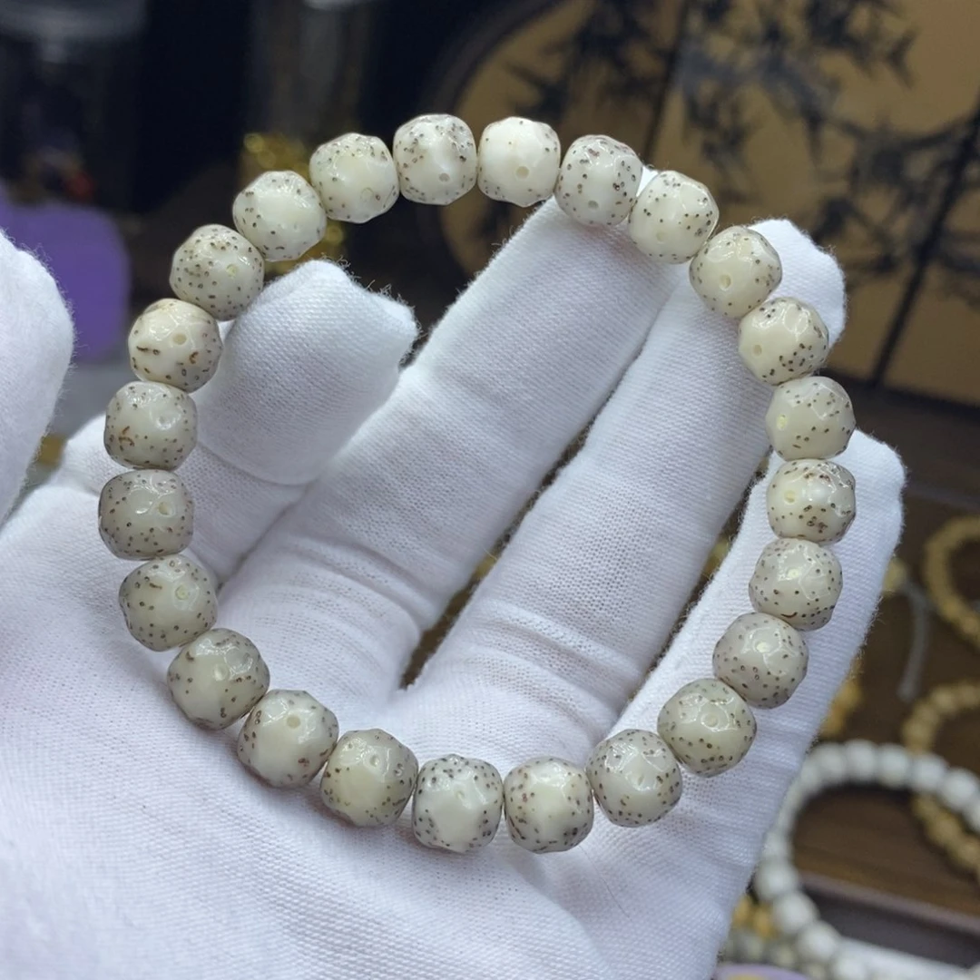 手串星月菩提9/8糯冰大眼睛月朗星稀手工雕刻