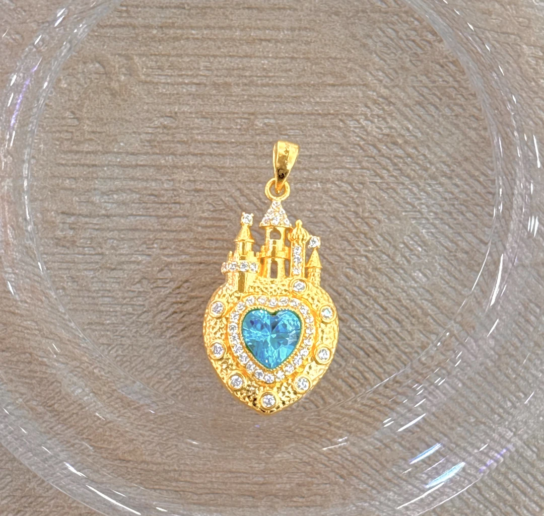 B3足金臻选城堡挂件7.96g