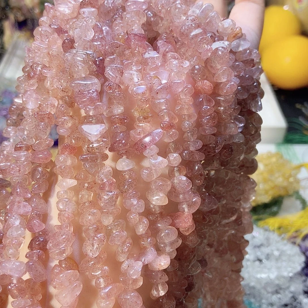 未镶嵌珠宝半成品水晶草莓晶