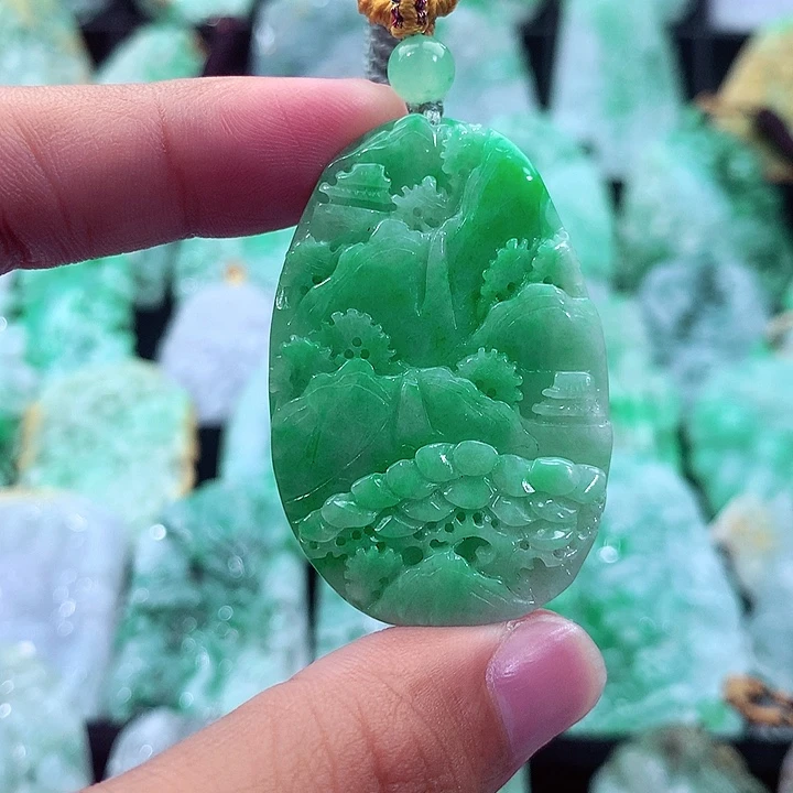 翡翠未镶嵌吊坠(不含链)