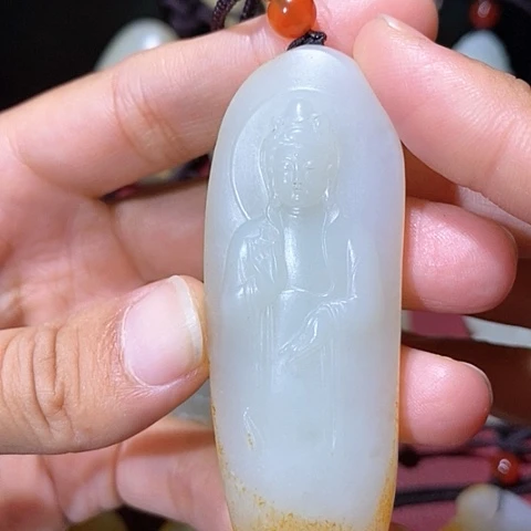 【闪购商品】未镶嵌和田玉挂件无****极