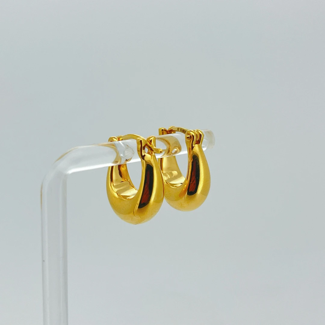 足金999黄金金耳扣 3.56