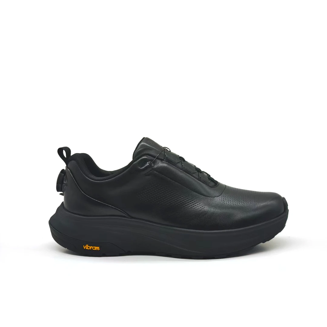 DAUBO轻奢秋冬商务休闲【Vibram】防滑耐磨缓震增高旋转扣男士皮鞋