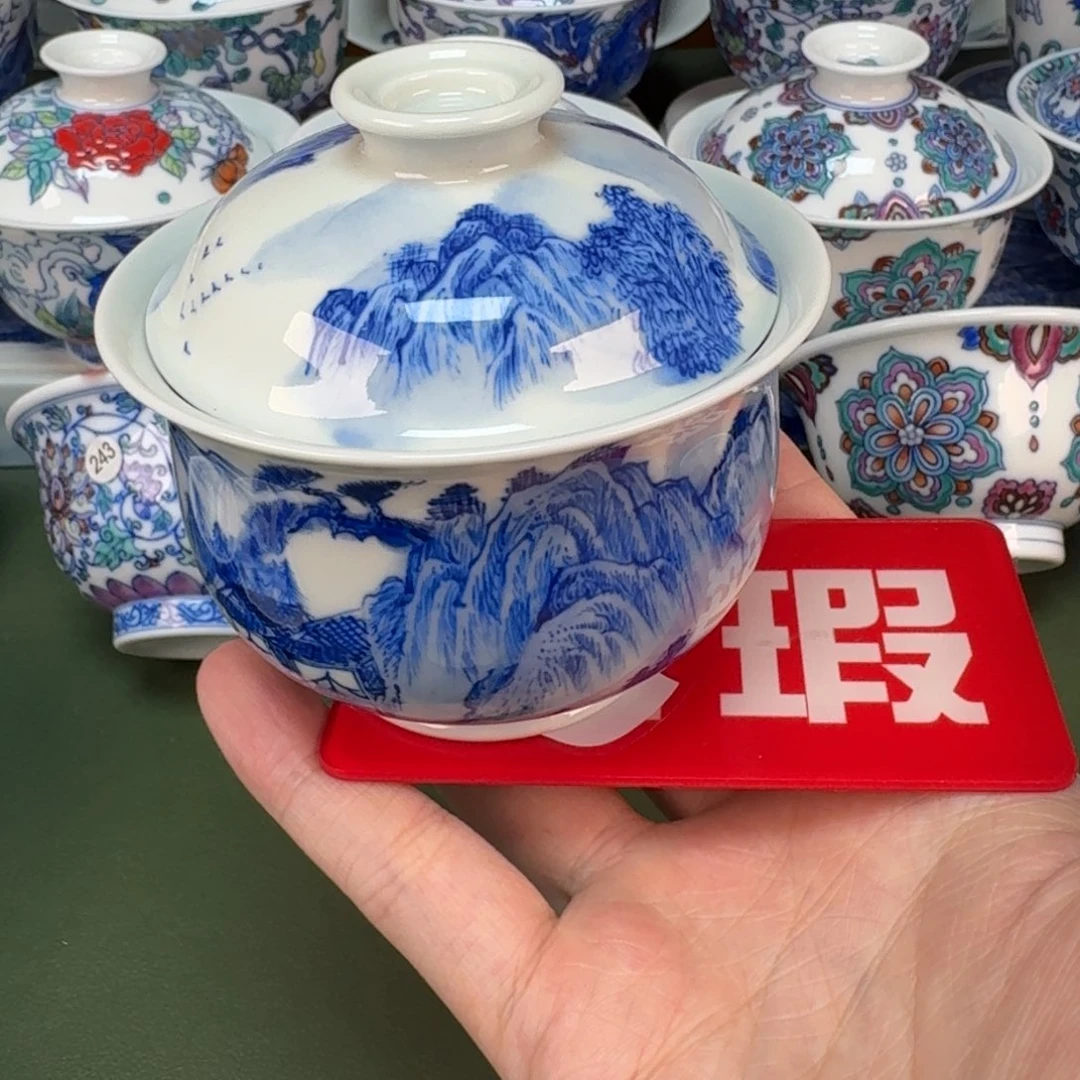 大帅景德镇手工手绘茶具364