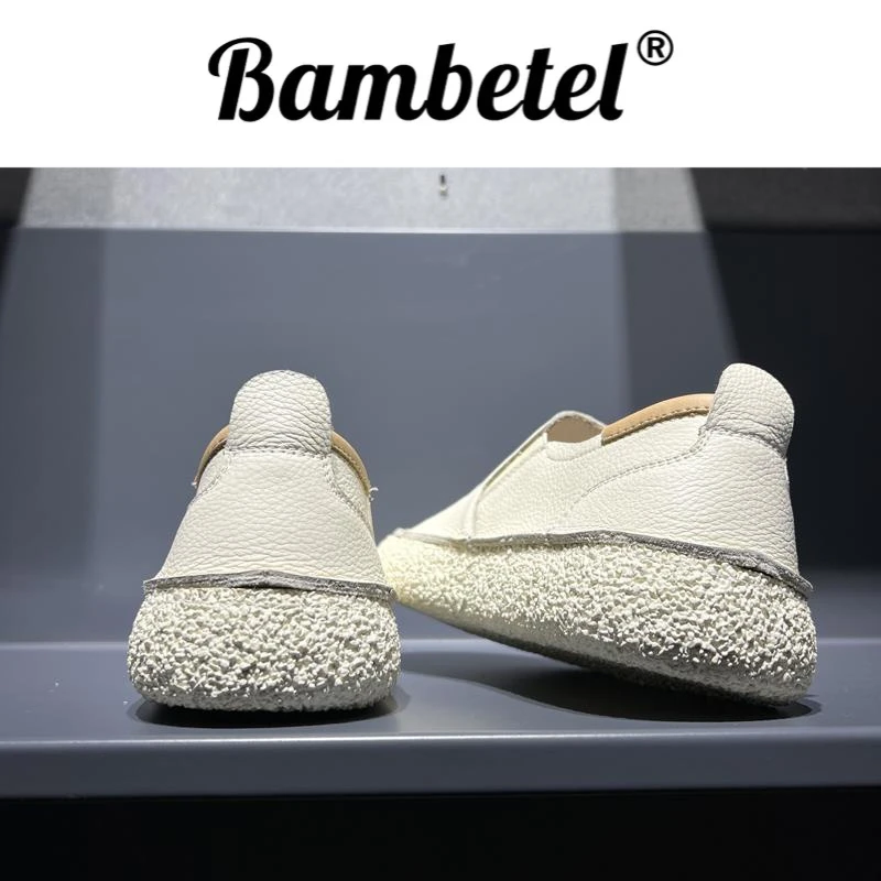 Bambetel鞋子男款夏季一脚蹬乐福男鞋轻便开车透气百搭男款鞋子