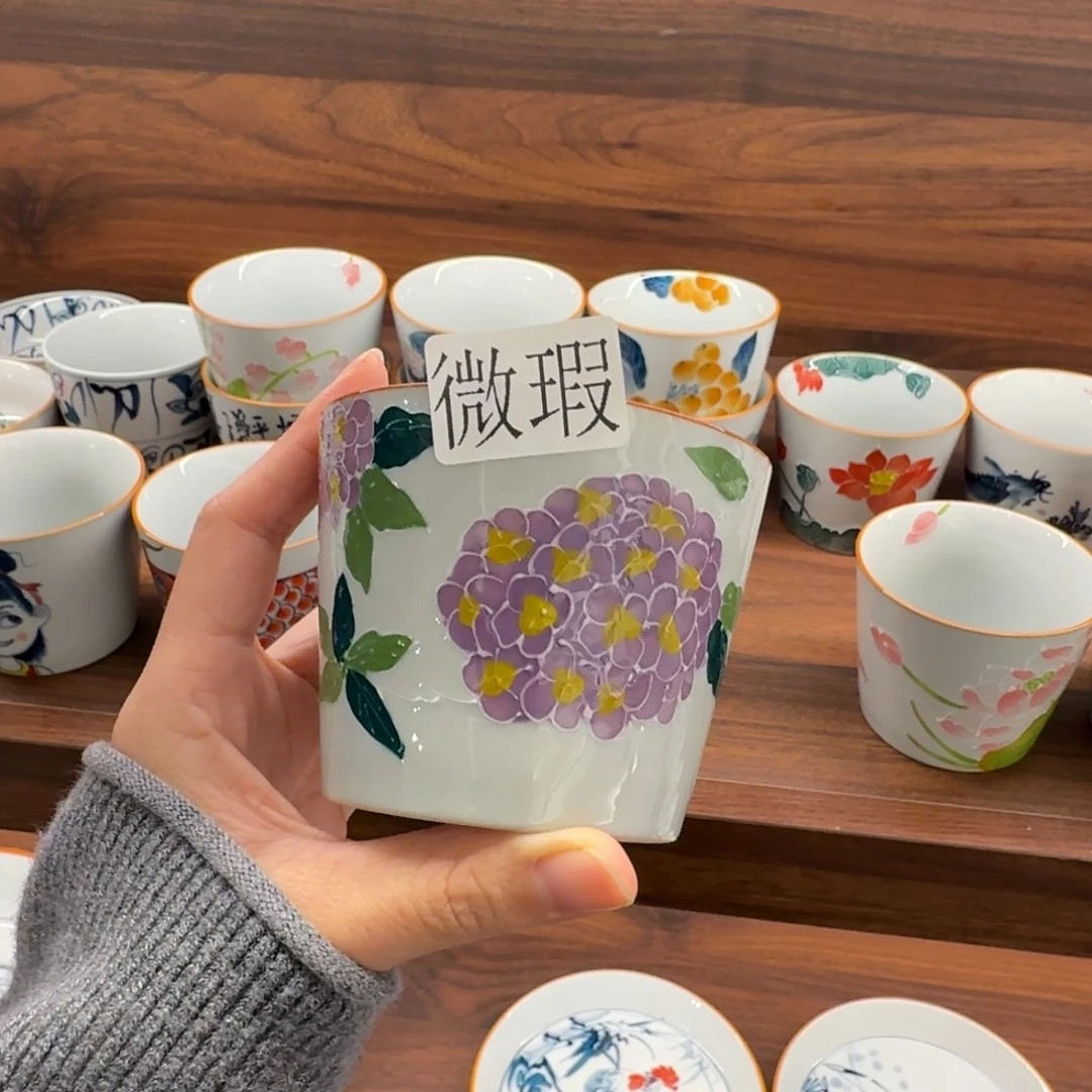 釉下彩纯手绘微瑕