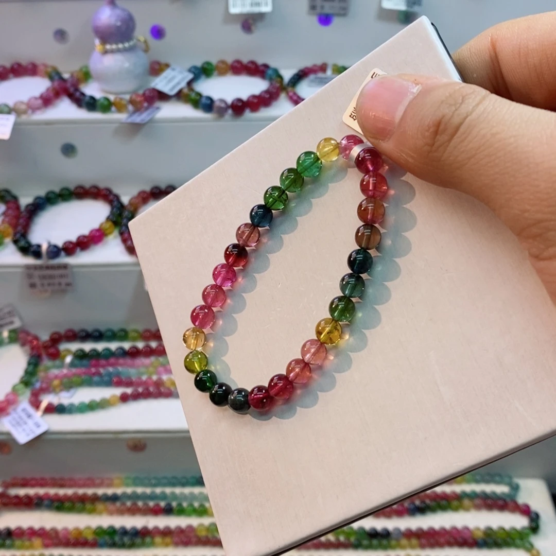 未镶嵌碧玺手链多样性发一条