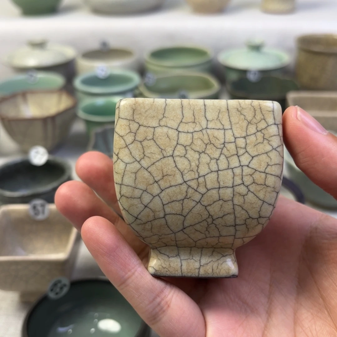 x***i陶摆件龙泉青瓷茶具系列